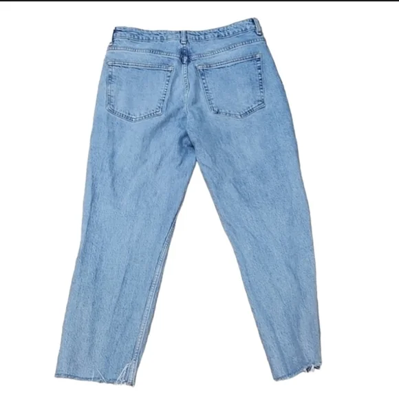 Topshop Raw Hem Jeans Ankle Length - Picture 2 of 5